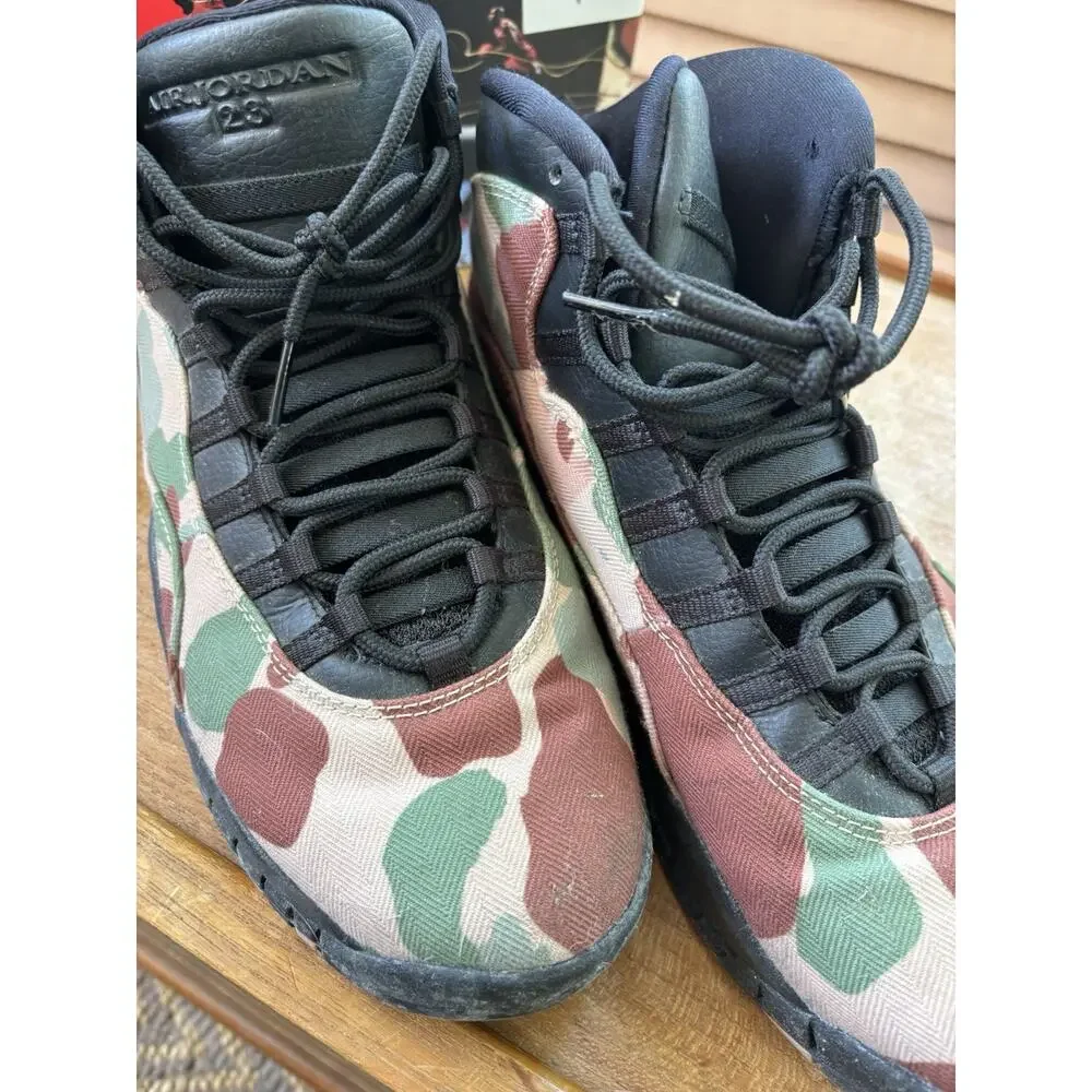 Air Jordan 10 Retro Desert Camo Size 11 310805-200 Very Clean with OG Box